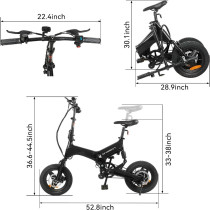 Bicicleta eléctrica Plegable 350W